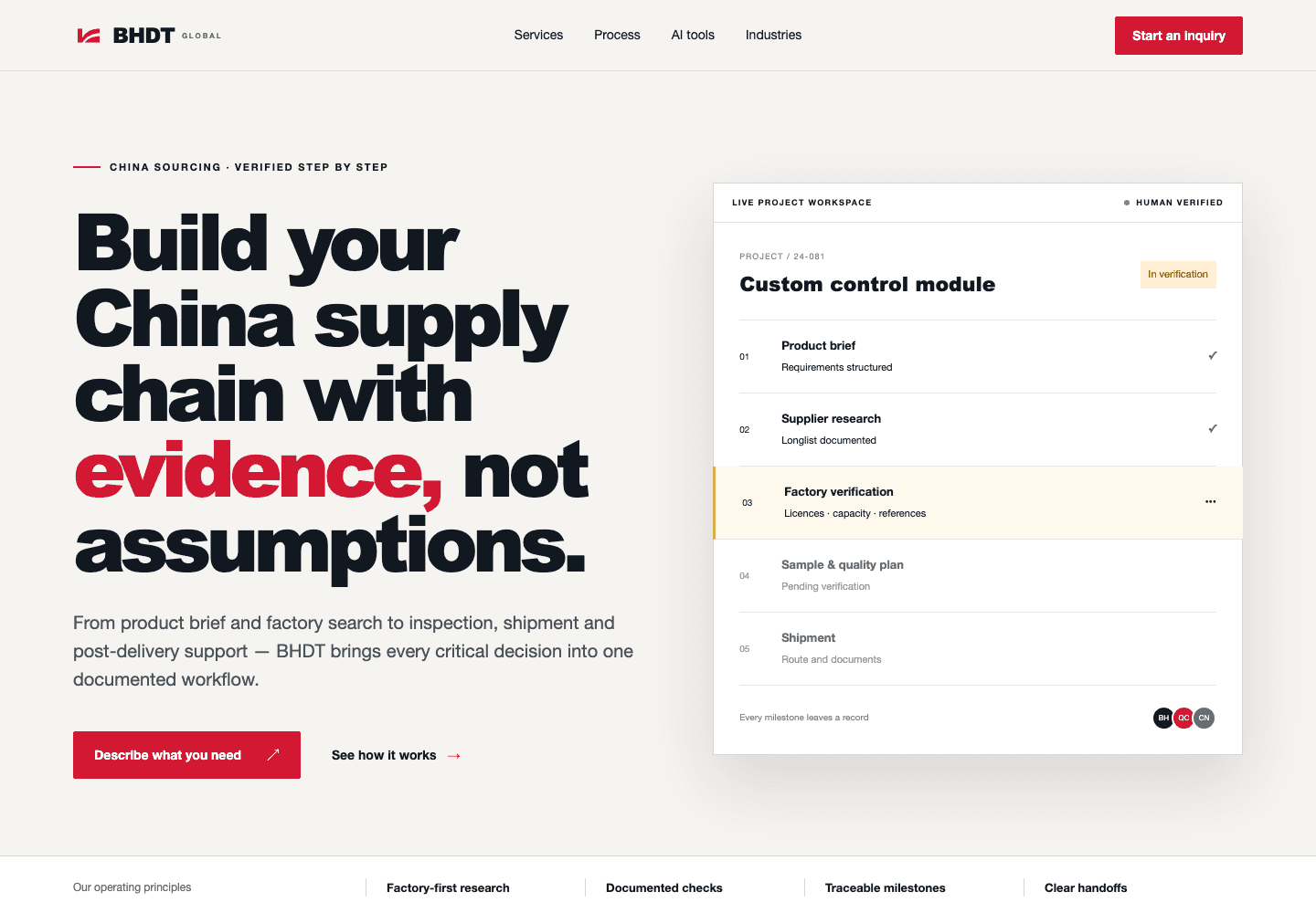 BHDT Global: sourcing и операции в Китае: изображение 1