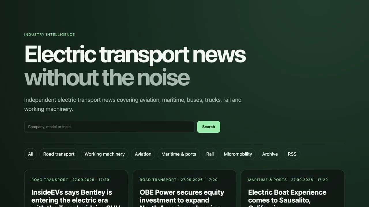 VoltDigest: новостная платформа об электрическом транспорте
