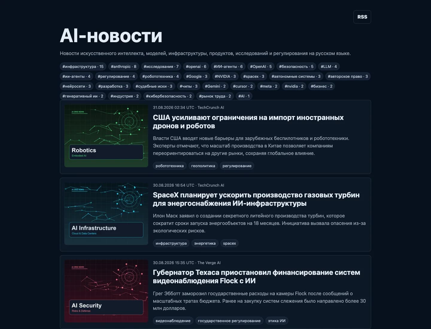 AI News Feed: русскоязычная лента новостей об искусственном интеллекте: изображение 2