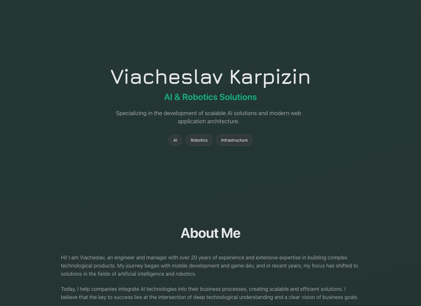 Минималистичное web-портфолио: изображение 1